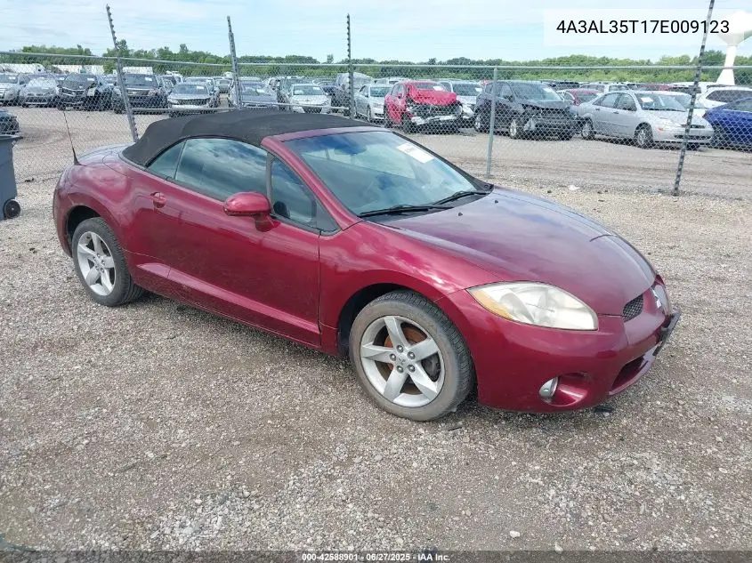 2007 Mitsubishi Eclipse Spyder Gt VIN: 4A3AL35T17E009123 Lot: 42588901
