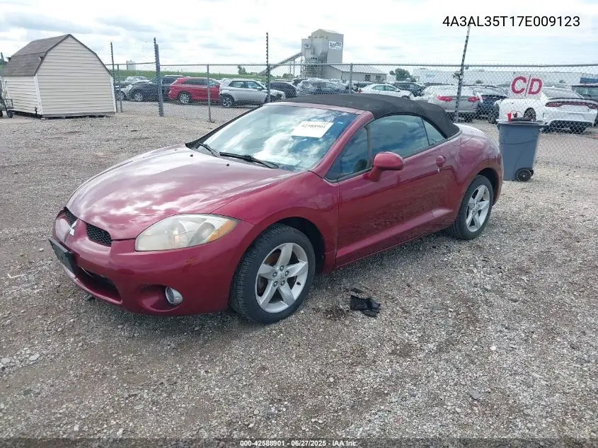 2007 Mitsubishi Eclipse Spyder Gt VIN: 4A3AL35T17E009123 Lot: 42588901