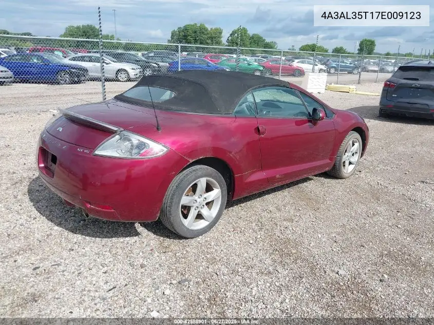 2007 Mitsubishi Eclipse Spyder Gt VIN: 4A3AL35T17E009123 Lot: 42588901