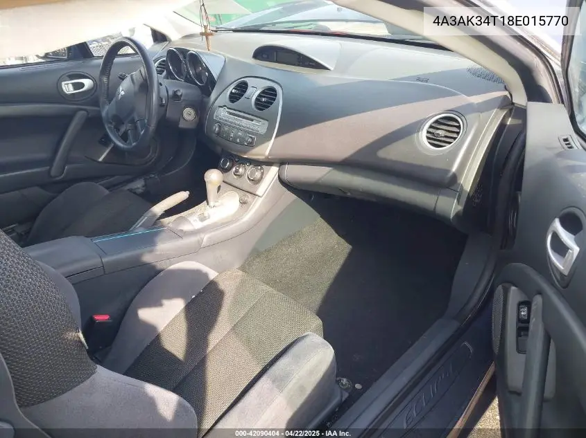 2008 Mitsubishi Eclipse Gt VIN: 4A3AK34T18E015770 Lot: 42090404