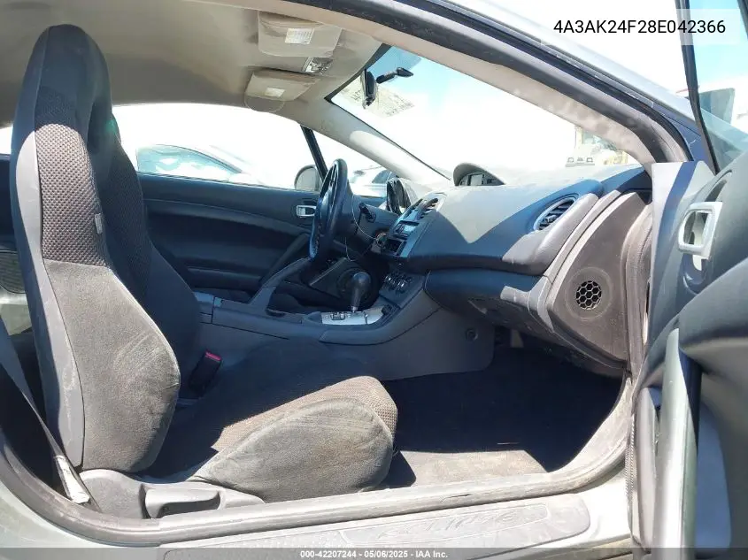 2008 Mitsubishi Eclipse Gs VIN: 4A3AK24F28E042366 Lot: 42207244