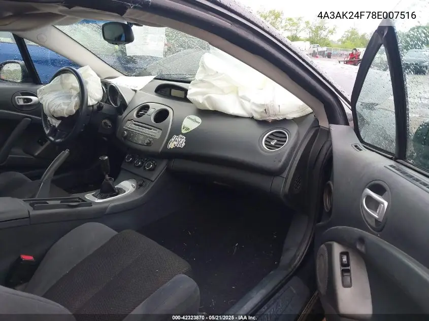 2008 Mitsubishi Eclipse Gs VIN: 4A3AK24F78E007516 Lot: 42323870