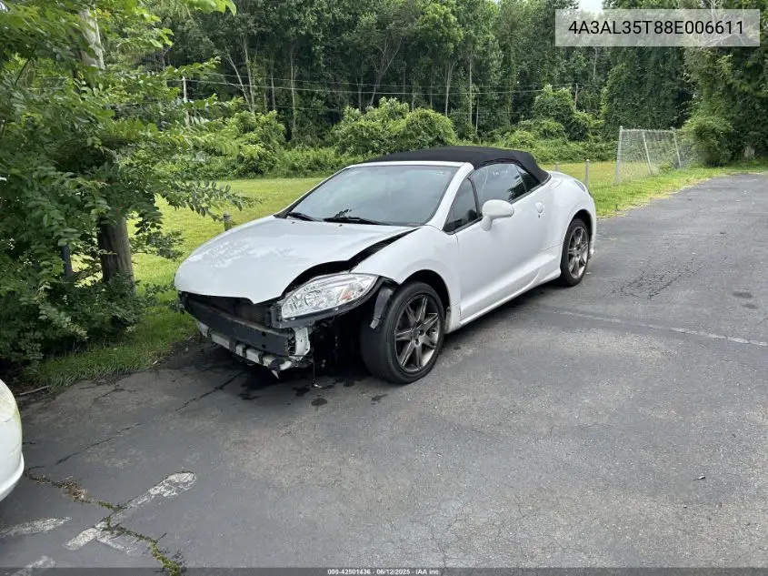 2008 Mitsubishi Eclipse VIN: 4A3AL35T88E006611 Lot: 42501436