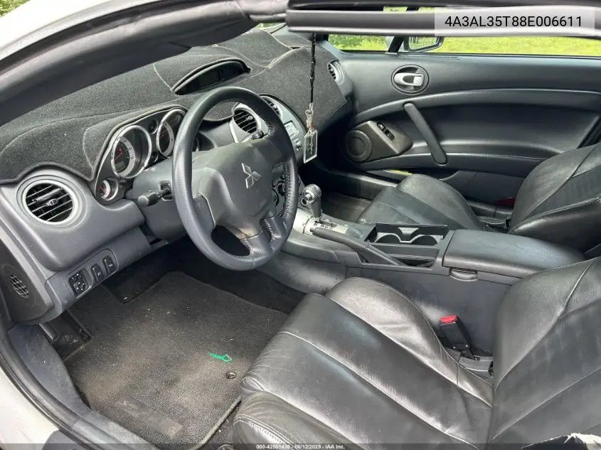 2008 Mitsubishi Eclipse VIN: 4A3AL35T88E006611 Lot: 42501436