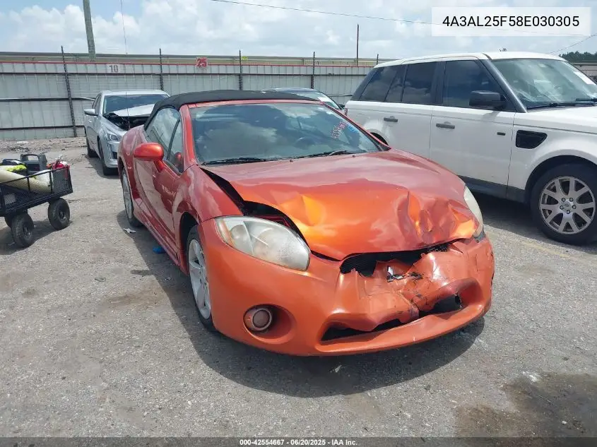 2008 Mitsubishi Eclipse Spyder Gs VIN: 4A3AL25F58E030305 Lot: 42554667