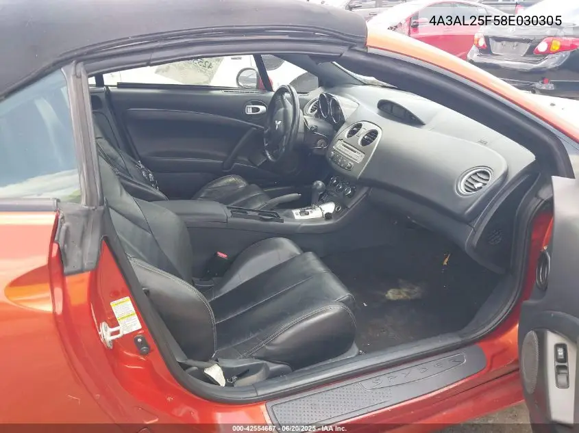 2008 Mitsubishi Eclipse Spyder Gs VIN: 4A3AL25F58E030305 Lot: 42554667