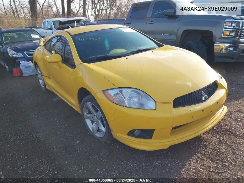 2009 Mitsubishi Eclipse Gs VIN: 4A3AK24FX9E029009 Lot: 41859965