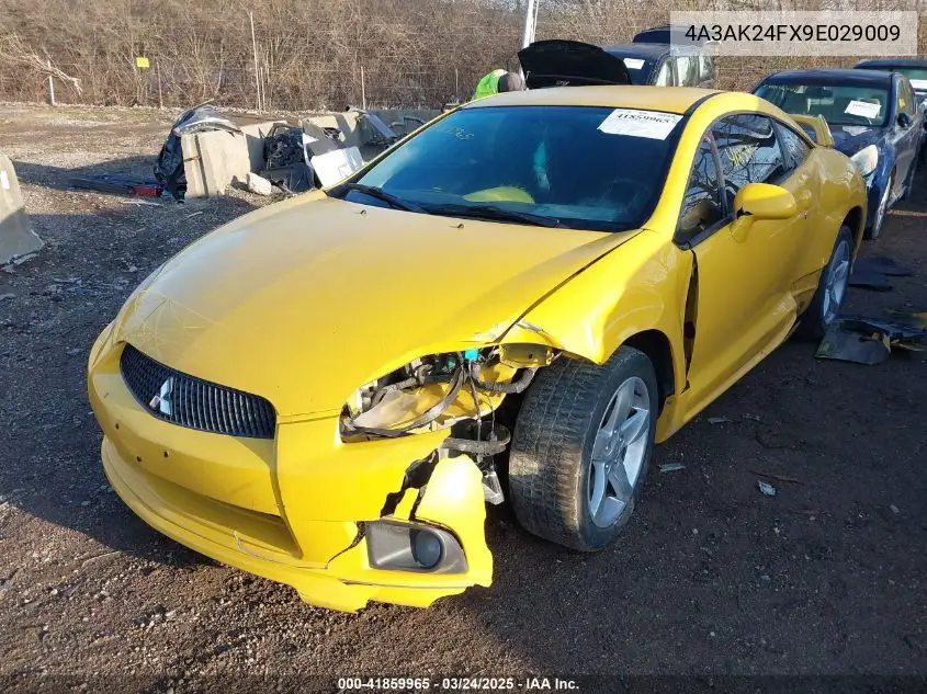 2009 Mitsubishi Eclipse Gs VIN: 4A3AK24FX9E029009 Lot: 41859965