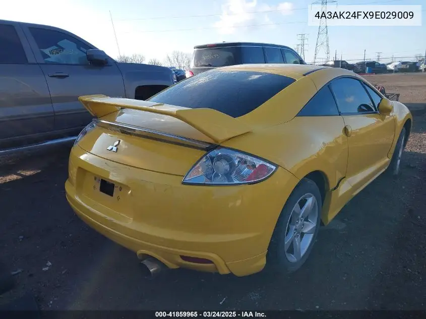 2009 Mitsubishi Eclipse Gs VIN: 4A3AK24FX9E029009 Lot: 41859965
