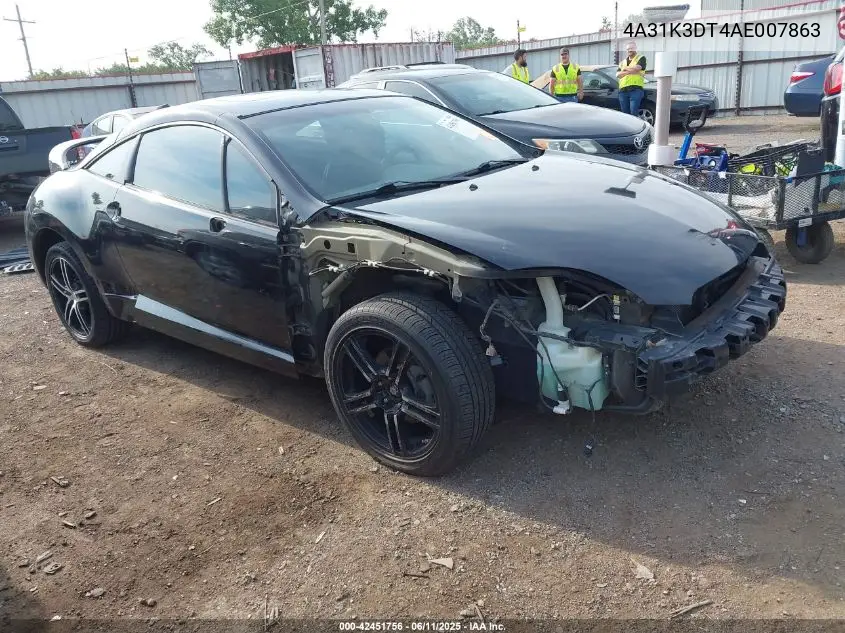 2010 Mitsubishi Eclipse Gt VIN: 4A31K3DT4AE007863 Lot: 42451756