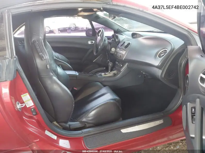 4a37l5ef4be002742 4A37L5EF4BE002742 2011 Mitsubishi Eclipse Spyder Gs Sport