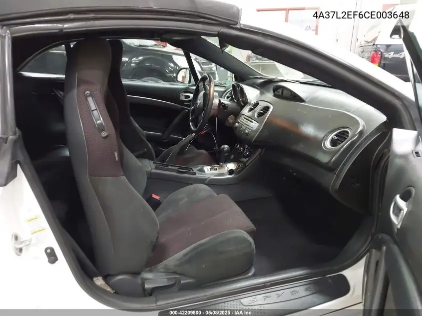 2012 Mitsubishi Eclipse Spyder Gs Sport VIN: 4A37L2EF6CE003648 Lot: 42209800