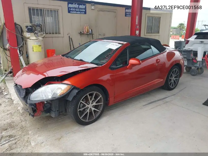 2012 Mitsubishi Eclipse Spyder Gs Sport VIN: 4A37L2EF9CE001568 Lot: 42627005