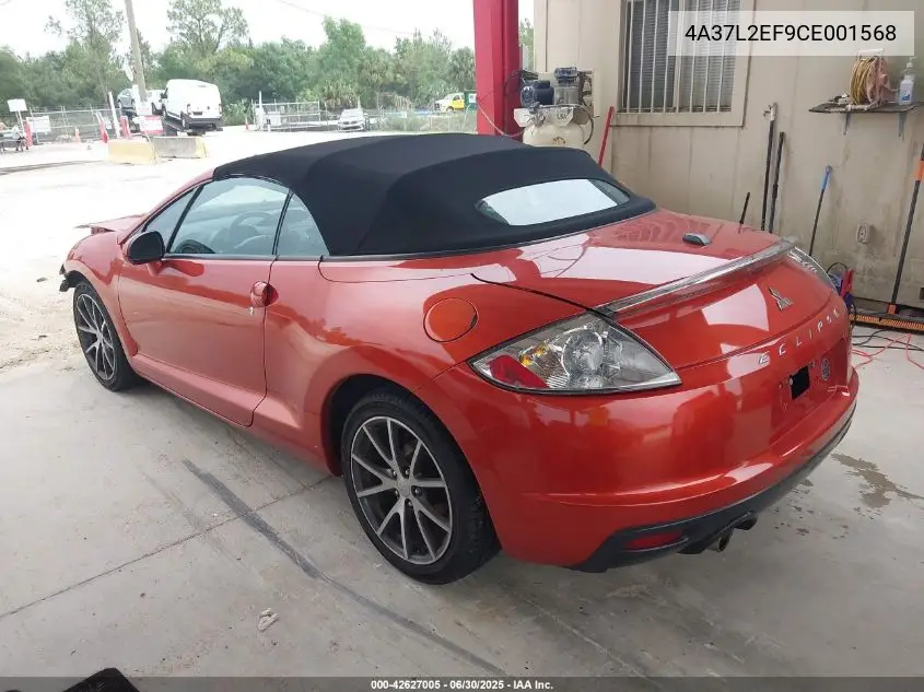 2012 Mitsubishi Eclipse Spyder Gs Sport VIN: 4A37L2EF9CE001568 Lot: 42627005