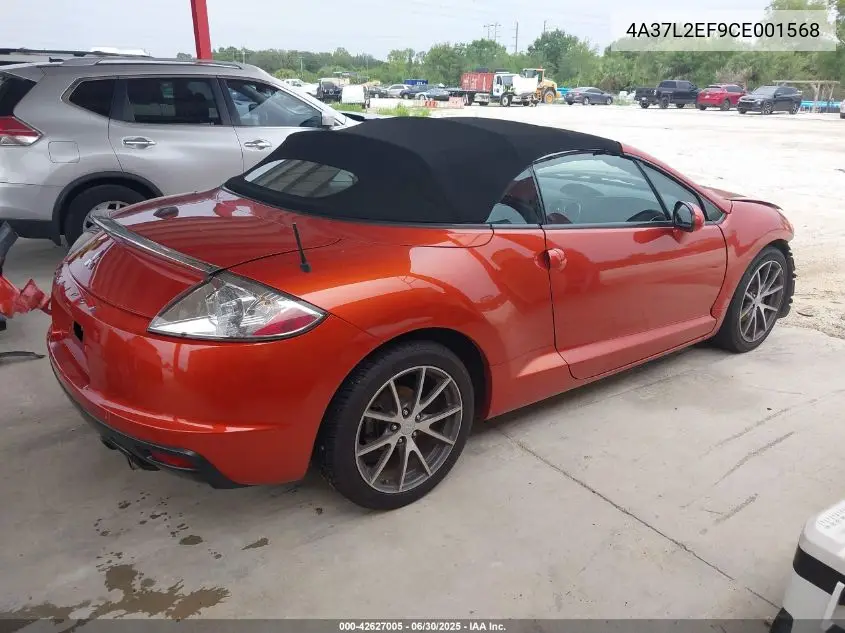 2012 Mitsubishi Eclipse Spyder Gs Sport VIN: 4A37L2EF9CE001568 Lot: 42627005