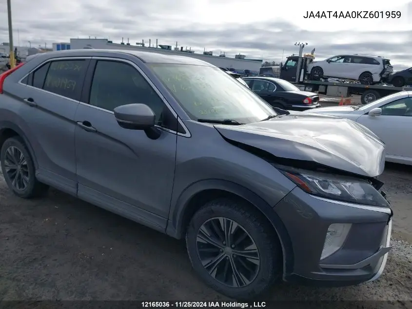 2019 Mitsubishi Eclipse VIN: JA4AT4AA0KZ601959 Lot: 12165036