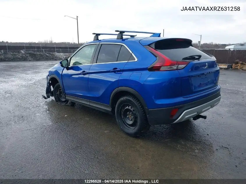 2024 Mitsubishi Eclipse VIN: JA4ATVAAXRZ631258 Lot: 12295528