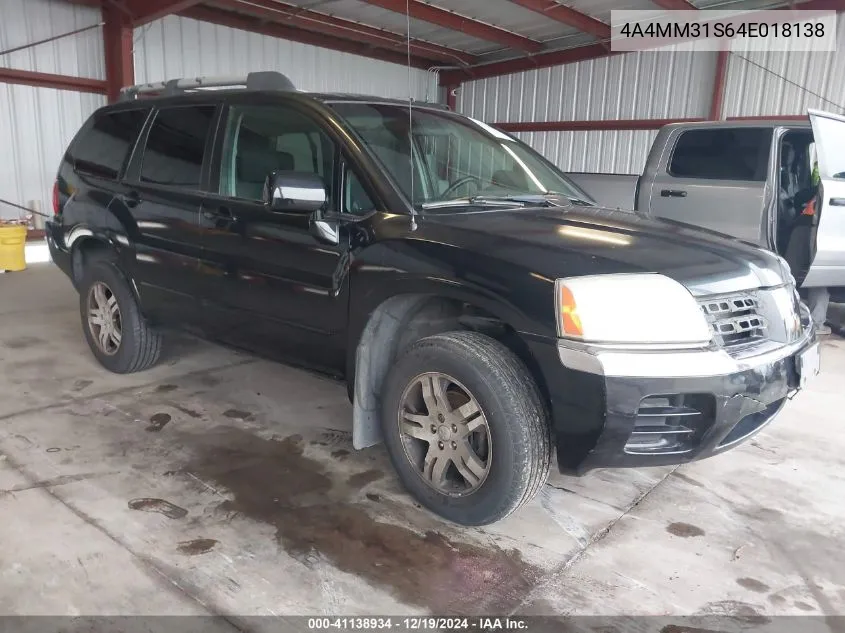 2004 Mitsubishi Endeavor Xls VIN: 4A4MM31S64E018138 Lot: 41138934