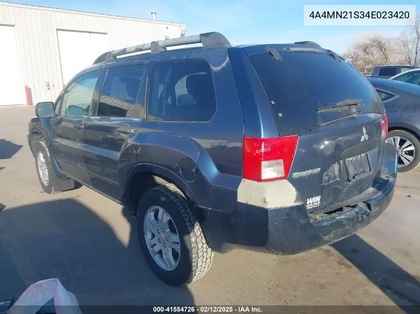 2004 Mitsubishi Endeavor Ls VIN: 4A4MN21S34E023420 Lot: 41554726