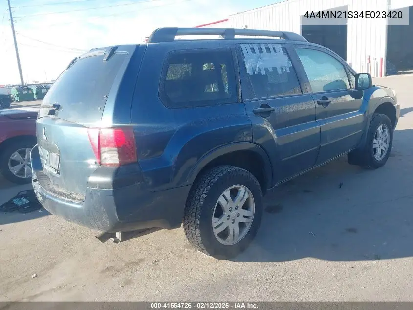 2004 Mitsubishi Endeavor Ls VIN: 4A4MN21S34E023420 Lot: 41554726