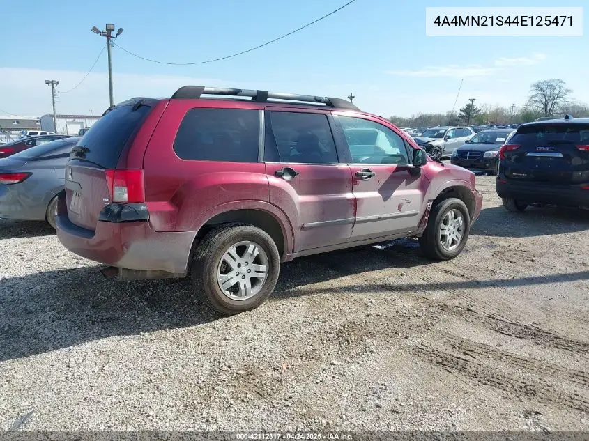 2004 Mitsubishi Endeavor Ls VIN: 4A4MN21S44E125471 Lot: 42112317