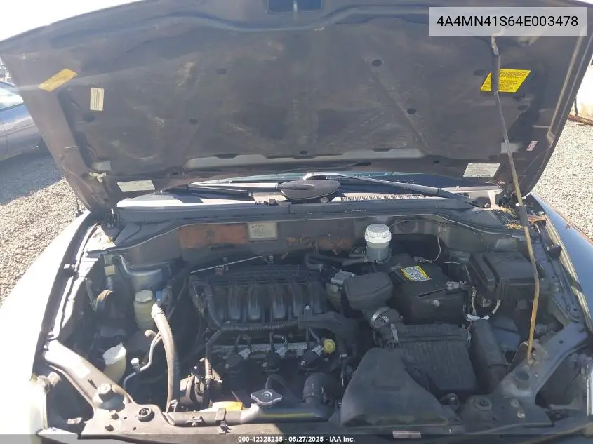 2004 Mitsubishi Endeavor Limited VIN: 4A4MN41S64E003478 Lot: 42328235