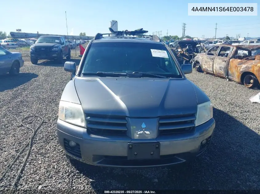 2004 Mitsubishi Endeavor Limited VIN: 4A4MN41S64E003478 Lot: 42328235