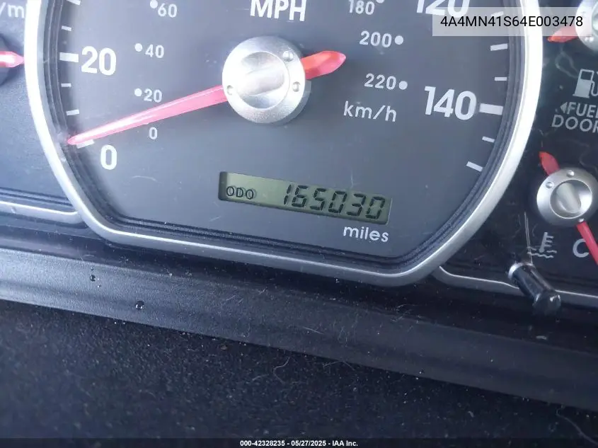 2004 Mitsubishi Endeavor Limited VIN: 4A4MN41S64E003478 Lot: 42328235