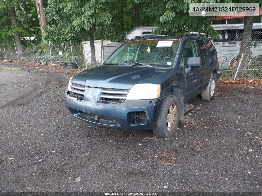 2004 Mitsubishi Endeavor Ls VIN: 4A4MM21S24E029969 Lot: 42437807