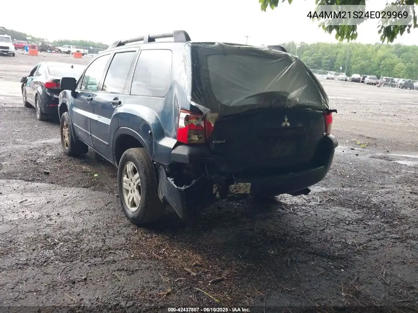 2004 Mitsubishi Endeavor Ls VIN: 4A4MM21S24E029969 Lot: 42437807