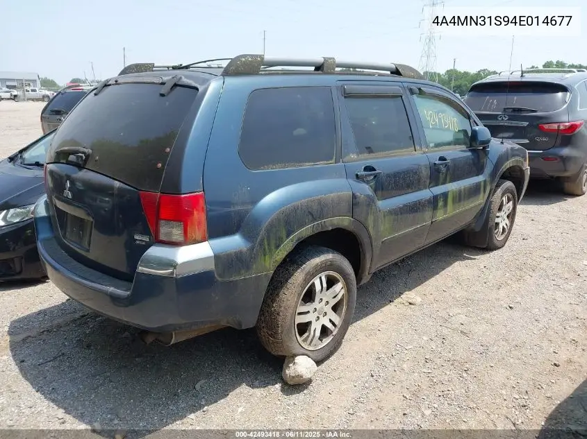 2004 Mitsubishi Endeavor Xls VIN: 4A4MN31S94E014677 Lot: 42493418