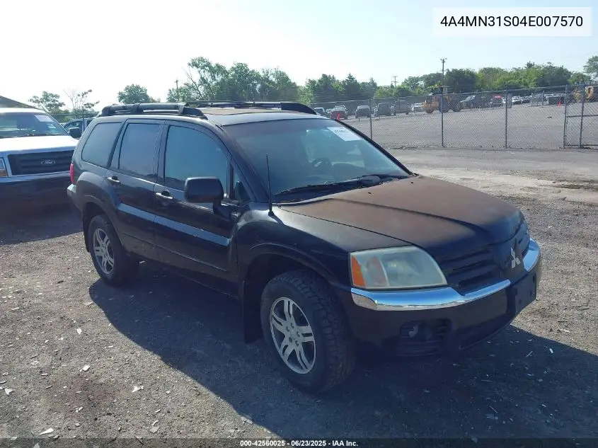 2004 Mitsubishi Endeavor Xls VIN: 4A4MN31S04E007570 Lot: 42560025