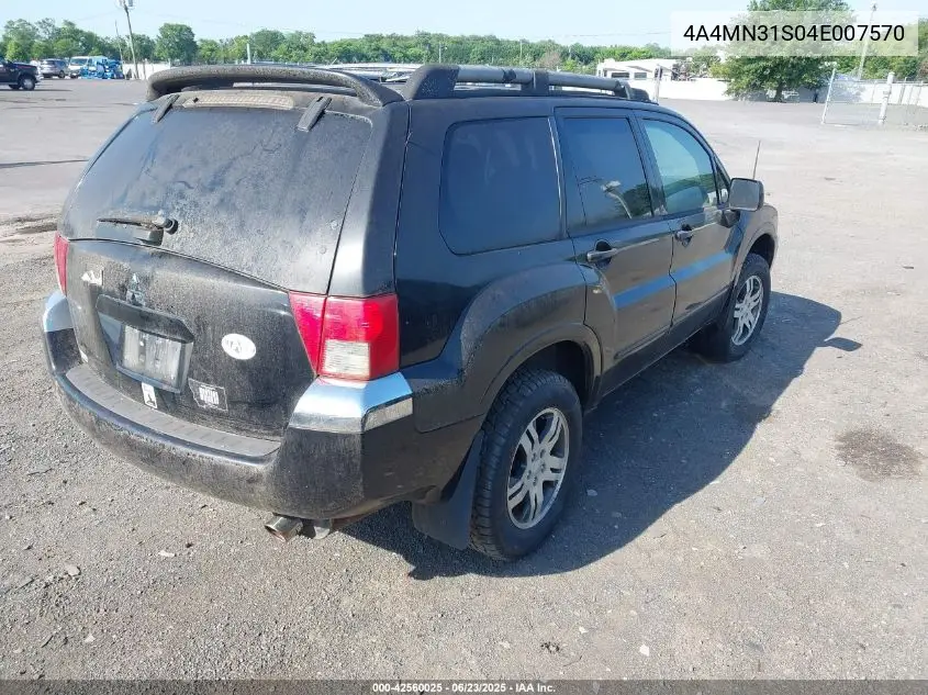 2004 Mitsubishi Endeavor Xls VIN: 4A4MN31S04E007570 Lot: 42560025