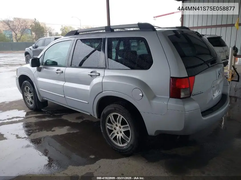 2005 Mitsubishi Endeavor Limited VIN: 4A4MN41S75E058877 Lot: 41922009