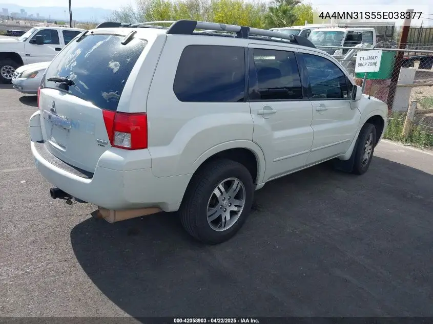 2005 Mitsubishi Endeavor Xls VIN: 4A4MN31S55E038377 Lot: 42058903