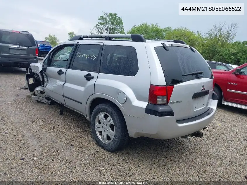 2005 Mitsubishi Endeavor Ls VIN: 4A4MM21S05E066522 Lot: 42256047