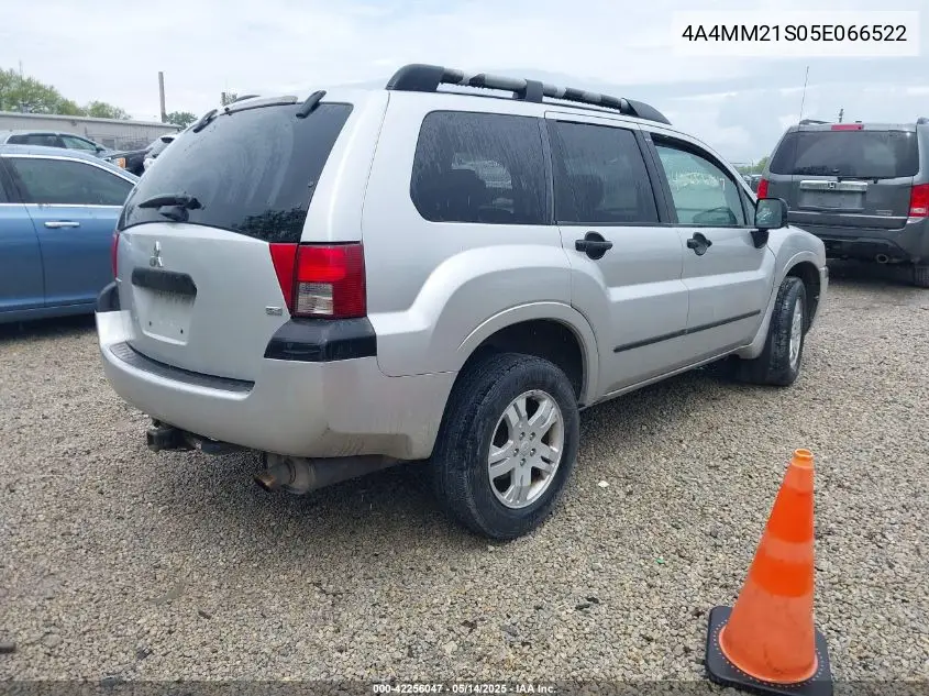 2005 Mitsubishi Endeavor Ls VIN: 4A4MM21S05E066522 Lot: 42256047