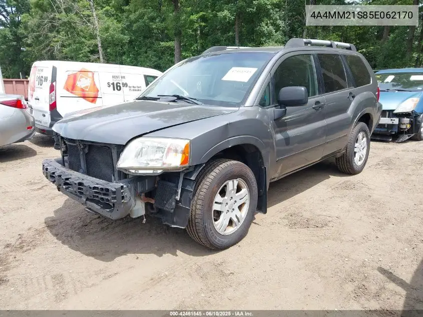 2005 Mitsubishi Endeavor Ls VIN: 4A4MM21S85E062170 Lot: 42461545