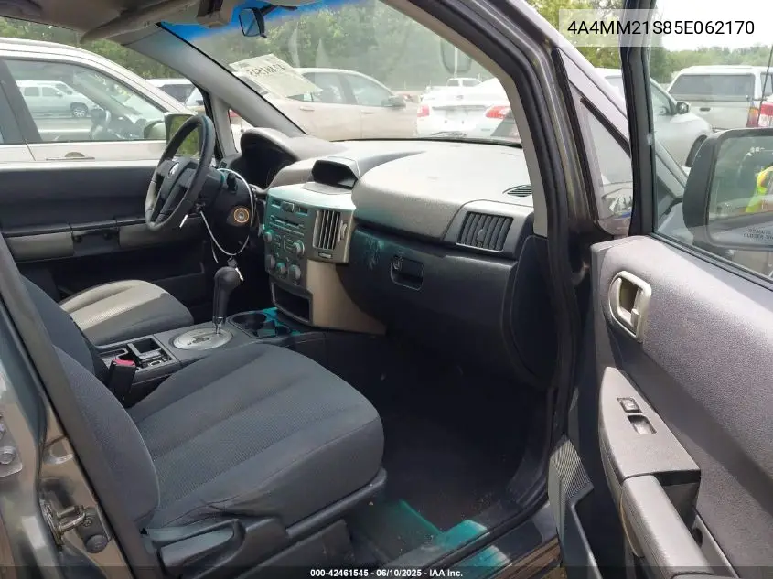 2005 Mitsubishi Endeavor Ls VIN: 4A4MM21S85E062170 Lot: 42461545