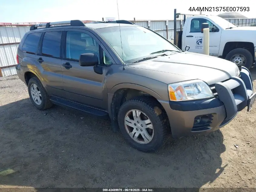 2005 Mitsubishi Endeavor Ls VIN: 4A4MN21S75E007593 Lot: 42489979