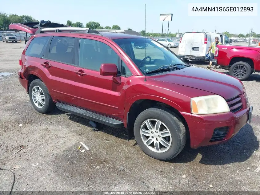 2005 Mitsubishi Endeavor Limited VIN: 4A4MN41S65E012893 Lot: 42709618
