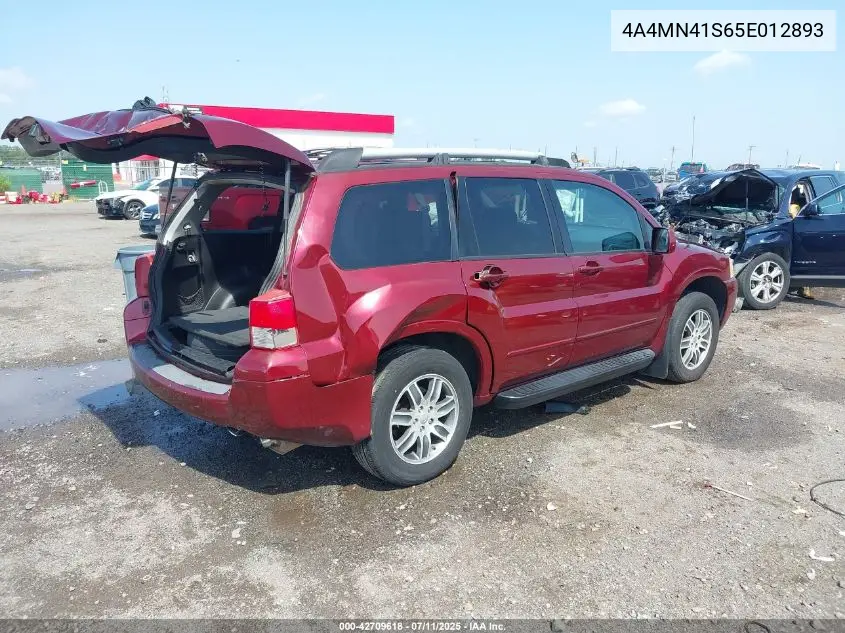 2005 Mitsubishi Endeavor Limited VIN: 4A4MN41S65E012893 Lot: 42709618