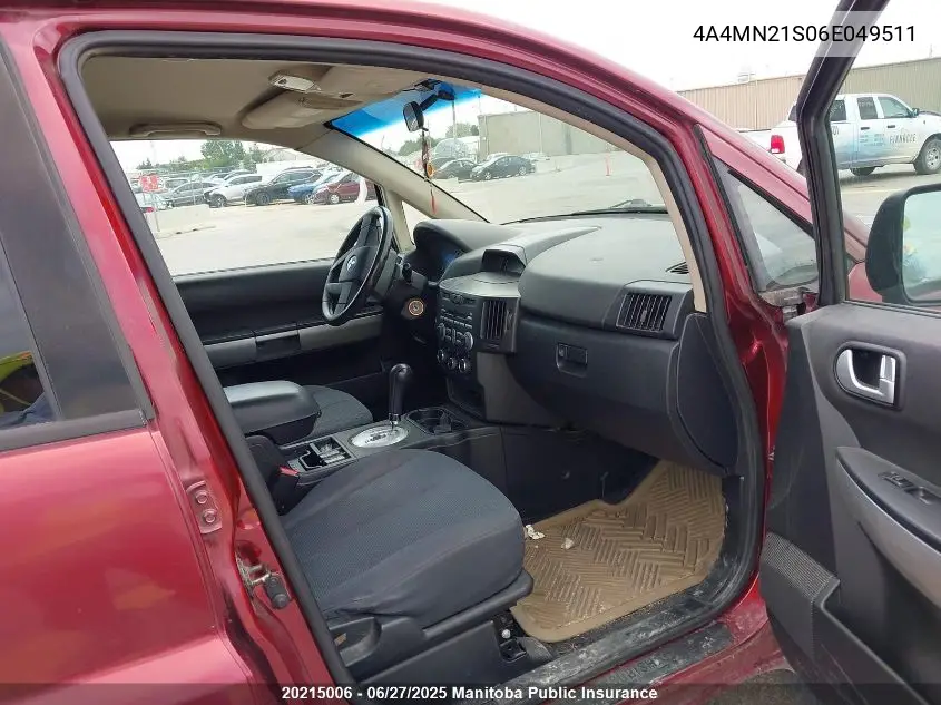 2006 Mitsubishi Endeavor Ls VIN: 4A4MN21S06E049511 Lot: 20215006