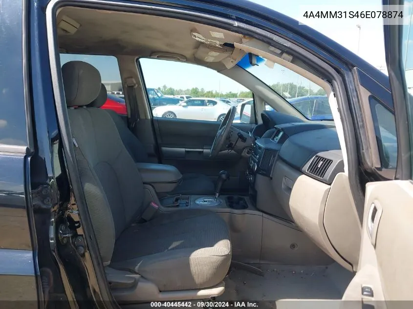 2006 Mitsubishi Endeavor Ls VIN: 4A4MM31S46E078874 Lot: 40445442