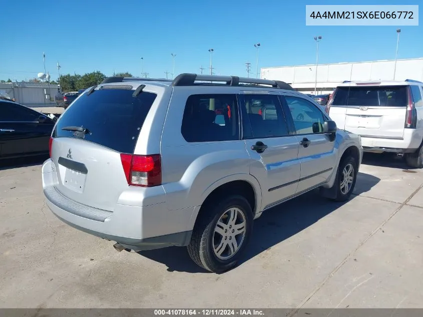 2006 Mitsubishi Endeavor Ls VIN: 4A4MM21SX6E066772 Lot: 41078164