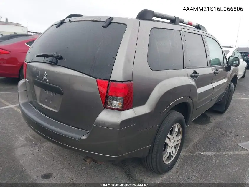 2006 Mitsubishi Endeavor Ls VIN: 4A4MM21S16E066806 Lot: 42153842