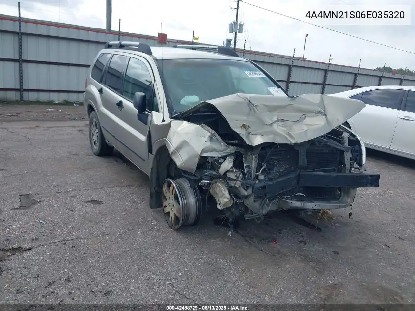 2006 Mitsubishi Endeavor Ls VIN: 4A4MN21S06E035320 Lot: 42488729
