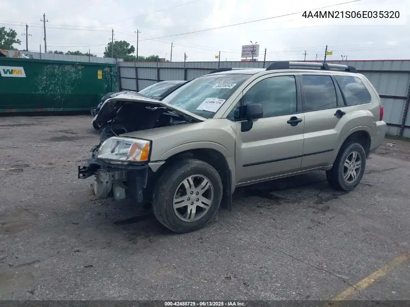 2006 Mitsubishi Endeavor Ls VIN: 4A4MN21S06E035320 Lot: 42488729