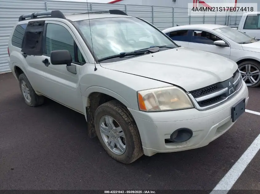 2007 Mitsubishi Endeavor Ls VIN: 4A4MN21S17E074418 Lot: 42221043