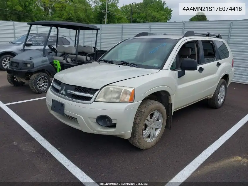 2007 Mitsubishi Endeavor Ls VIN: 4A4MN21S17E074418 Lot: 42221043